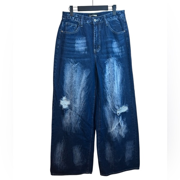 Nwt Fashion Nova Driven Drop Waist Baggy Jeans - Picture 2 of 5